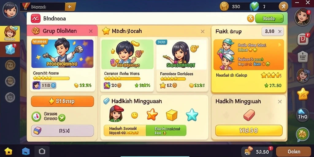 Tantangan seru di setiap level yang harus dilalui.