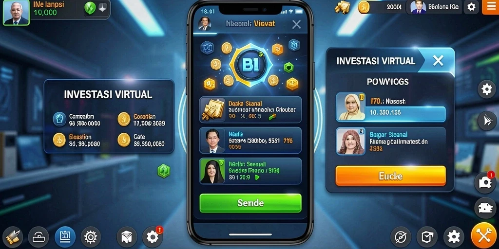 Pengalaman bermain yang seru dengan teman secara online.